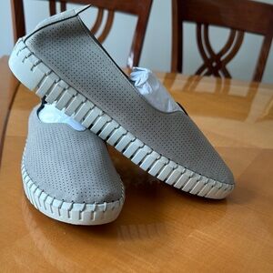 Skechers Gray Slippers Cozy Slip-On Comfort